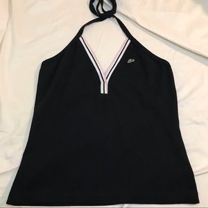 Lacoste Vintage Black Halter Neck Top